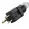 Ac Works 3FT Regular household 15 Amp 5-15P Plug to 50A EV Adapter for Tesla EV515MS-036